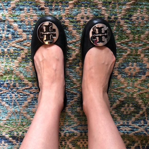 Tory Burch Black Reva Ballet Slippers - Picture 7 of 8